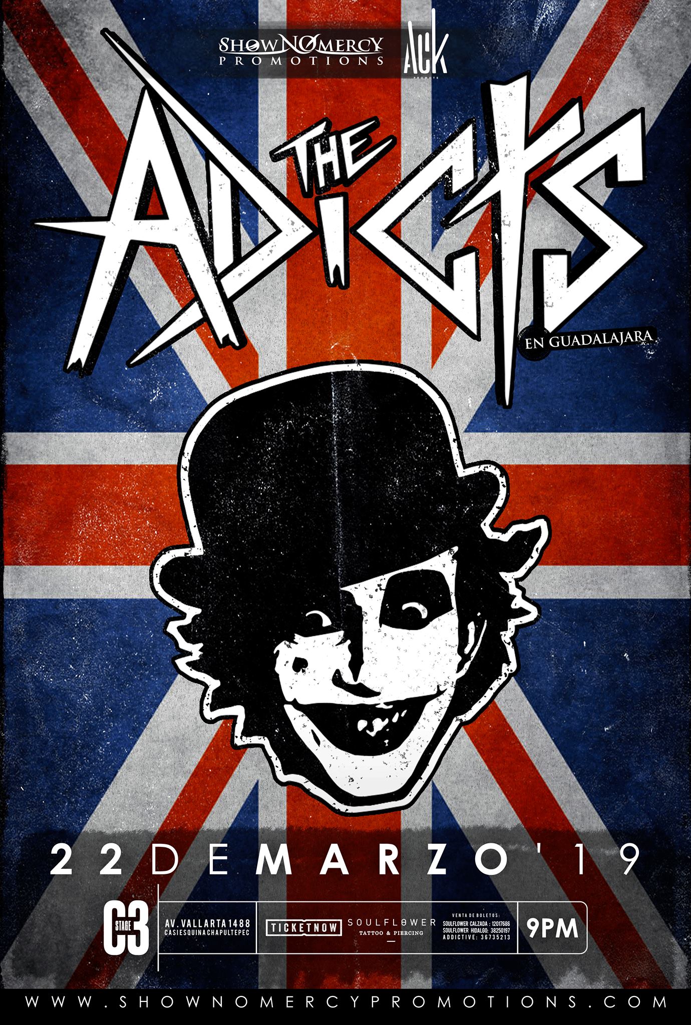 The Adicts en Guadalajara Vulgar Topic Noticias, Conciertos, Calendario